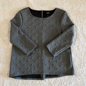 Anthropologie W5 3/4 Long Sleeve Shirt Grey, Women’s Size S